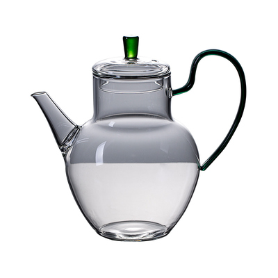 观岚仿宋玻璃绿茶壶耐热冲茶器