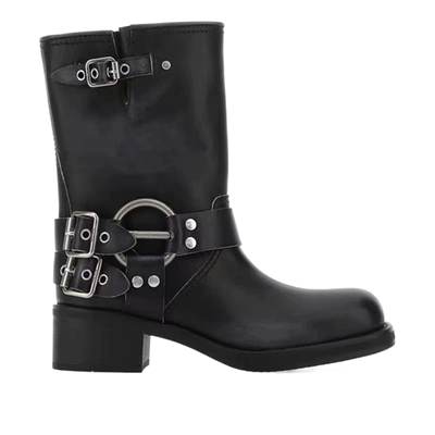 复古骑士靴英伦风短靴