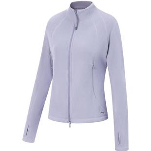 李宁运动服 女子加绒双重保暖修身显瘦柔软摇粒绒内搭卫衣外套