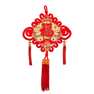 中国结挂件2026新款客厅高档玄关入户门高级福字挂件编织绳平安结