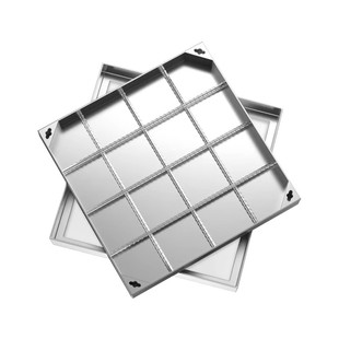 不锈钢隐形井盖304定制市政雨污水检修井盖下水道装饰沙阴窨井盖