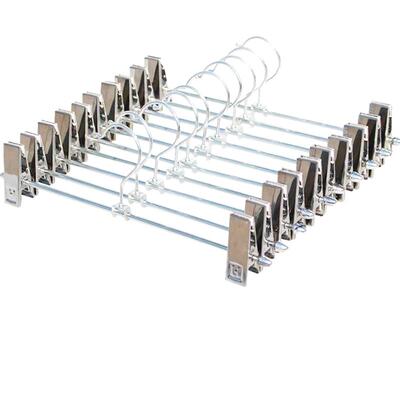 强力电镀不锈钢可调节防滑裤夹