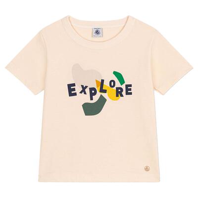 petitbateauT恤衫圆领印花短袖