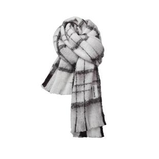 GoldParko氛围感白色围巾女冬季2023新款秋冬季男冬日保暖围脖