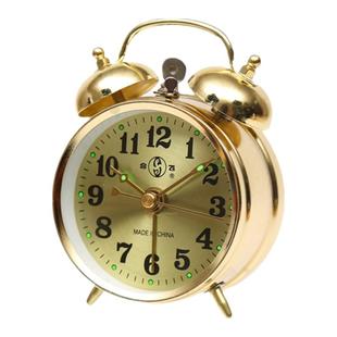 合飞上发条闹钟复古机械闹钟创意学生卧室超大声闹表老式金属钟表