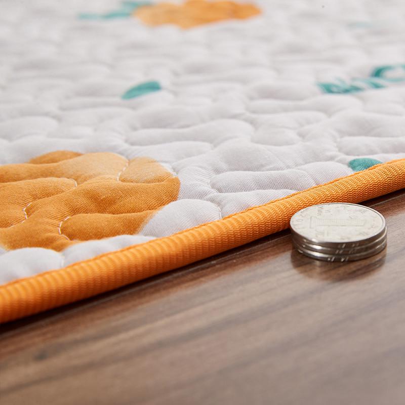 纯棉家用布艺儿童地垫婴幼儿爬行垫榻榻米棉垫子卧室床边垫可机洗