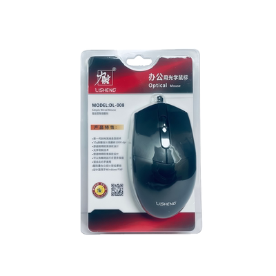 力胜DL008USB有线商务办公鼠标