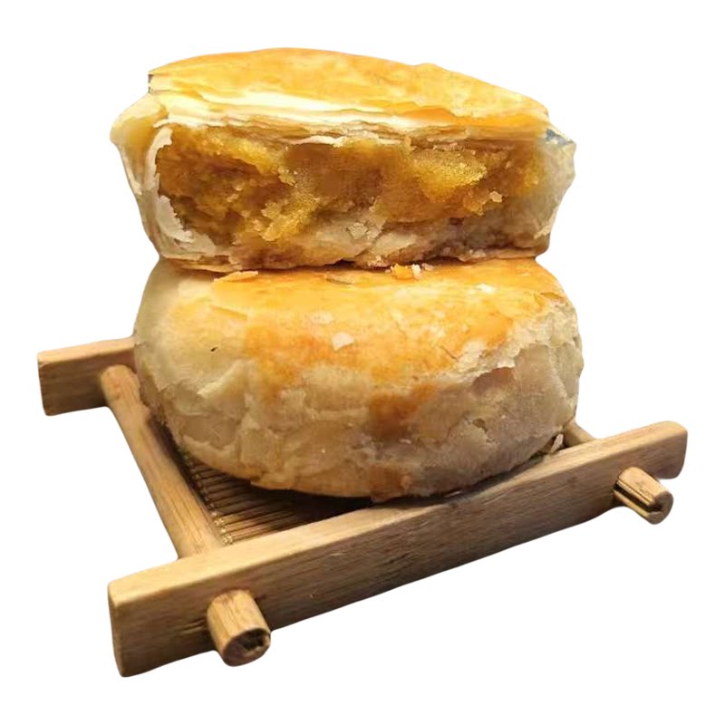 黄庄月饼酥饼正宗河北石家庄咸蛋黄月饼伍仁板栗酥皮糕点零食小吃