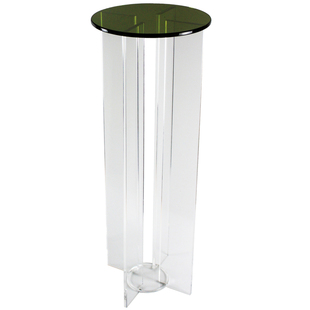 亚克力花架摆件展示架悬浮感透明极简轻奢落地置物架绿植花盆架