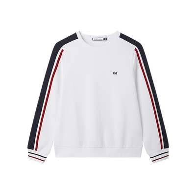 EA撞色宽松浮雕肌理感卫衣