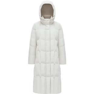 波司登2025冬季新款羽绒服女士过膝长款修身收腰显瘦百搭90鹅绒