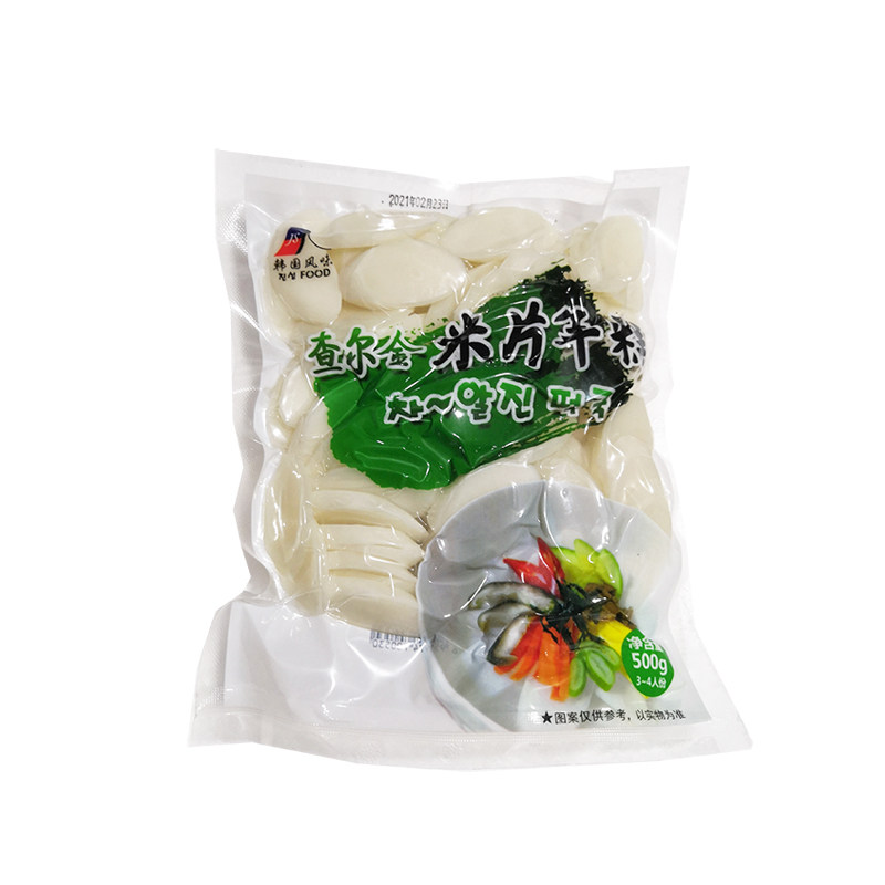 韩国式风味珍成查尔金部队火锅水磨白年糕辣炒米片500g
