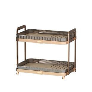 杯子收纳架杯架高级感轻奢桌面沥水置物架高颜值厨房水杯家用收纳