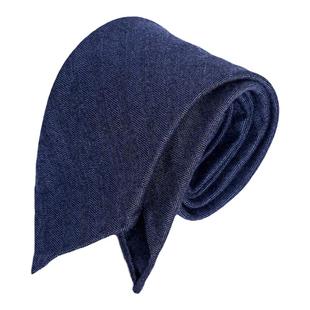 【羊毛3折领带】 纯羊毛内衬 意式卷边ENP 柔软 高档手工