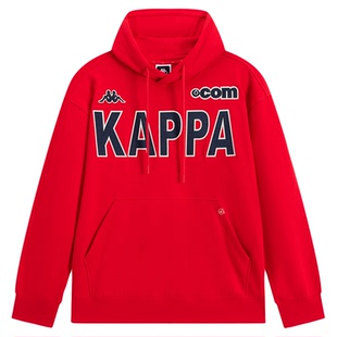 Kappa卡帕背靠背2026马年新年款运动连帽卫衣女长袖针织套头衫男
