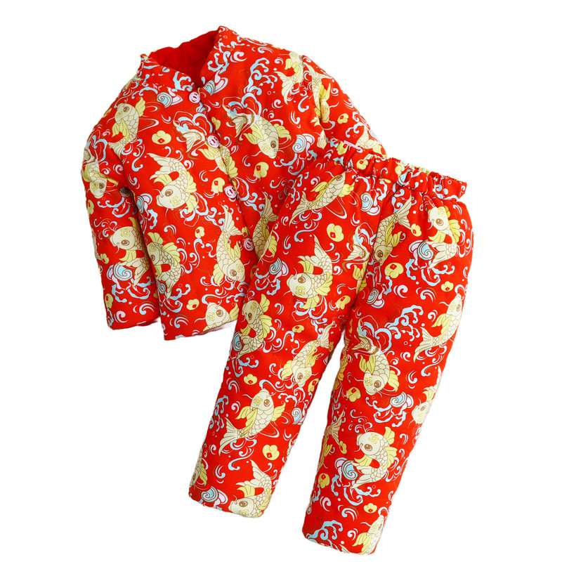 宝宝加厚保暖棉服纯棉花手工A类