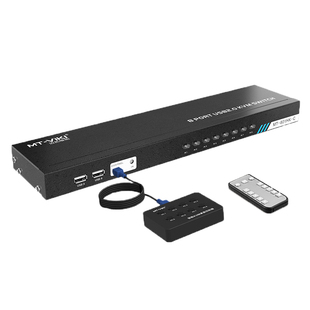 迈拓维矩 MT-801HK-C 8口高清KVM切换器hdmi8进1出4k电脑监控视频显示器共享器usb键盘鼠标投影仪切屏器vga