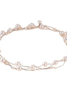 天然淡水珍珠满天星珍珠项链女s925纯银气质中长款锁骨链