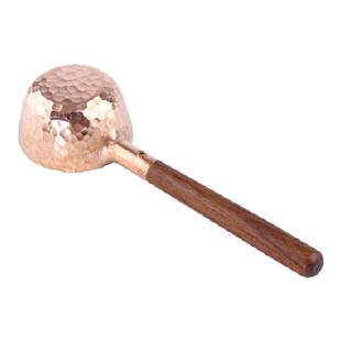 珈可定制紫铜勺咖啡豆量勺黄花梨木手柄纯铜制日式礼品复古手冲具