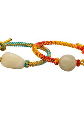 手链男女和田玉民族本命年龙鳞