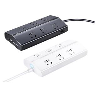 绿联T6梯形排插插座插排多功能USB插位桌面电源扩展器插接拖线板