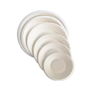 一次性纸盘绘画手工画画盘子纸碗一次性餐盘蛋糕盘5678910寸50装