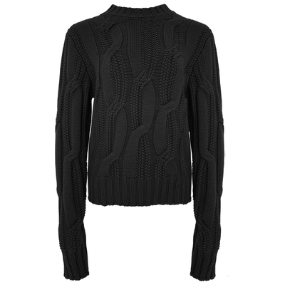 WellD  70羊毛粗针扭花厚实套头毛衣女经典慵懒随性内搭外穿上衣