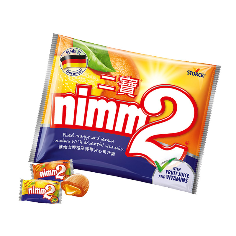 nimm2二宝维C果汁夹心硬糖110g