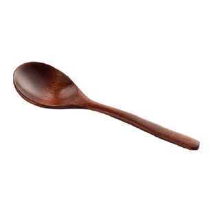 onlycook日式木勺子汤勺家用喝汤调羹长柄喝粥勺吃面勺原木色-1支