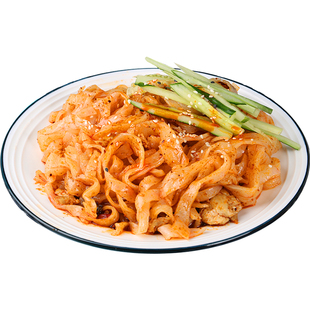 陕西宝鸡岐山擀面皮凉皮地道西安特产小吃真空速食面皮三秦套餐