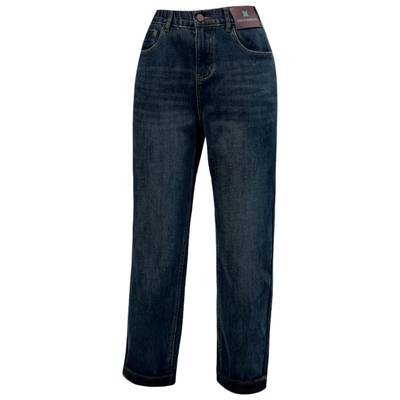 冬加厚绒jeans保暖牛仔老爹跨裤