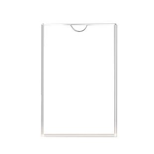 双层亚克力A4插槽职务卡透明有机塑料照片插盒文件资料收纳插框A5岗位牌展示板插卡盒卡槽A3连体框贴式硬卡套