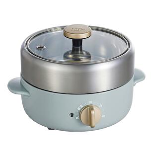 BRUNO小电煮锅电火锅多功能烤肉蒸锅304不锈钢一人食企鹅锅烹饪机