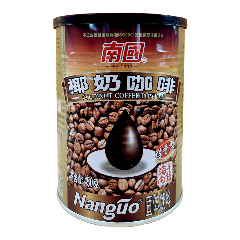 南国450g椰奶咖啡3合1咖啡粉速溶