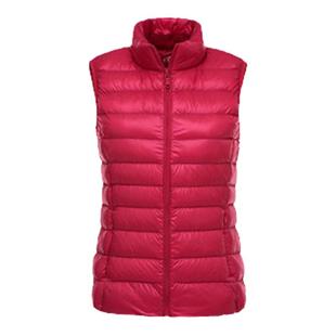 轻薄羽绒马甲女短款立领修身马夹大码背心外套2024年秋冬新款坎肩