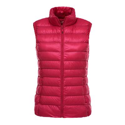 轻薄羽绒马甲女短款立领外套坎肩