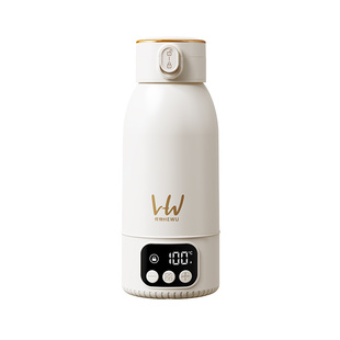 何物无线usb烧水杯恒温杯电热水杯车载便携式烧水壶旅行加热水杯