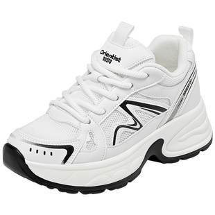 大东女鞋老爹鞋2026春季新款厚底增高运动鞋休闲网面跑鞋女单鞋子