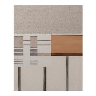 Jellypaint原创手绘《素年锦时》| 日式原木风手工抽象茶室装饰画