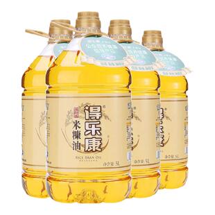 得乐康美厨王米康油5升*4桶稻米油富含谷维素食用油整箱新日期
