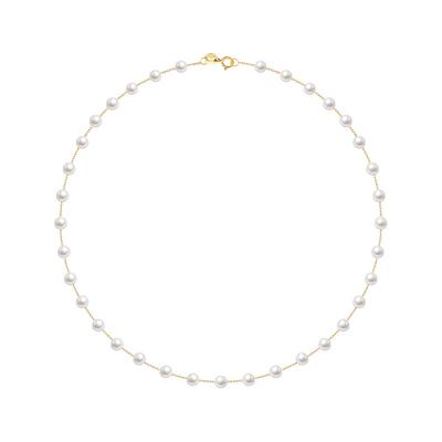 CLORIS YING满天星路路通极光天然淡水珍珠项链手链18K金毛衣链