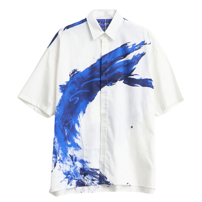 ETUDES  x Yves Klein潮流男士水墨印花衬衫银泰百货精品 301596