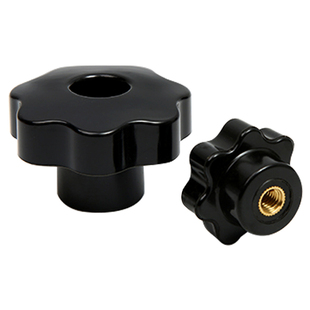 梅花手拧螺母通孔七角手柄螺母胶头螺母星型把手螺帽M5M6M8M10