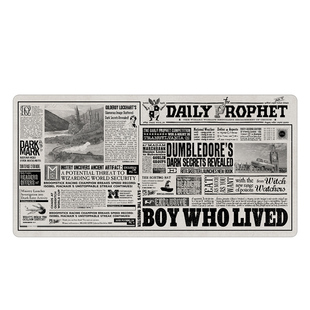 原色工场复古风格预言家日报桌垫pu皮革防水隔热耐脏学习鼠标垫