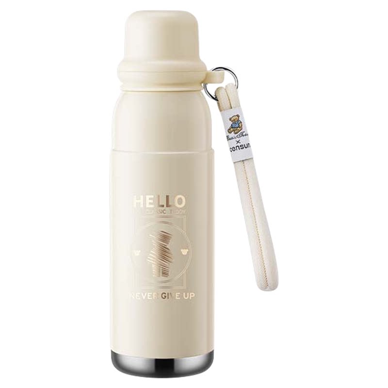 先行精典泰迪联名保温杯吸管杯