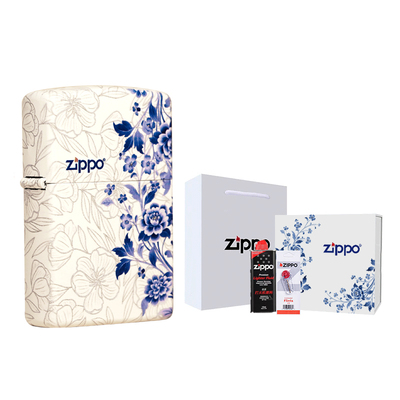 zippo官方正品彩印【青花瓷】