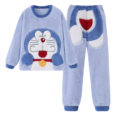 情侣睡衣秋冬天2025新款哆啦A梦