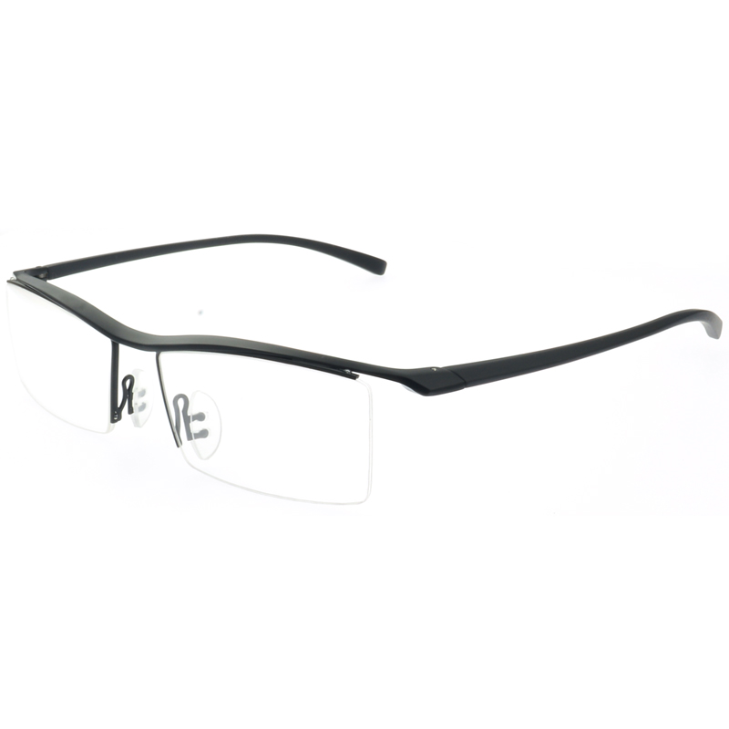 眉线框钛合金 8189男士近视眼镜框架超轻平光防蓝光变色眼镜成品