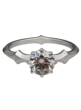 莫桑石925银轻奢高级感八爪钻戒