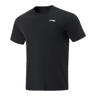 李宁男子凉感舒适防晒运动短袖